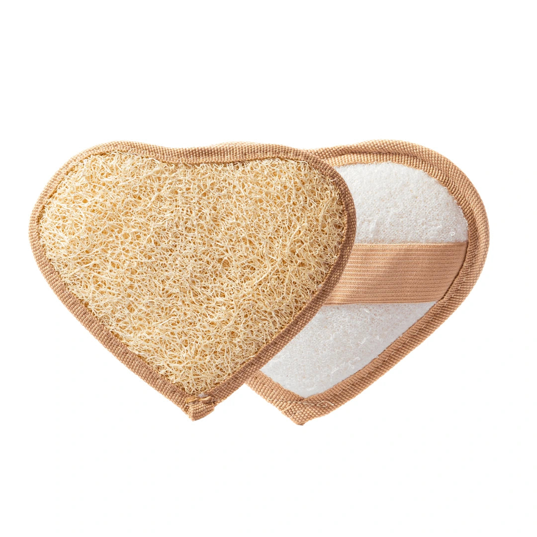 HerzLoofah - Loofah Körperpad Herzförmig - Luffa Schwamm | Loofah Crafts