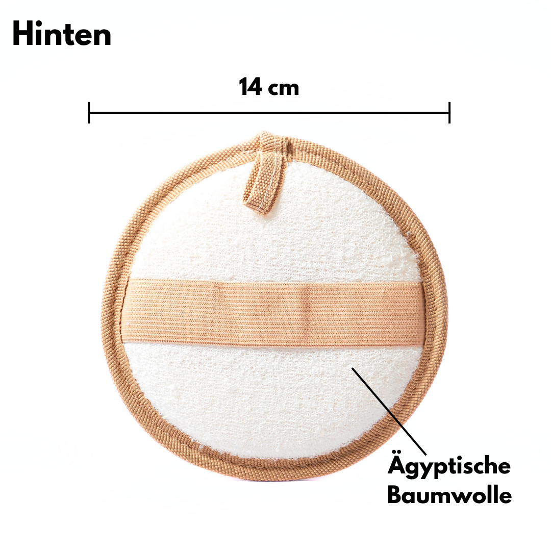 Loofah Körperpad Rund - Luffa Schwamm