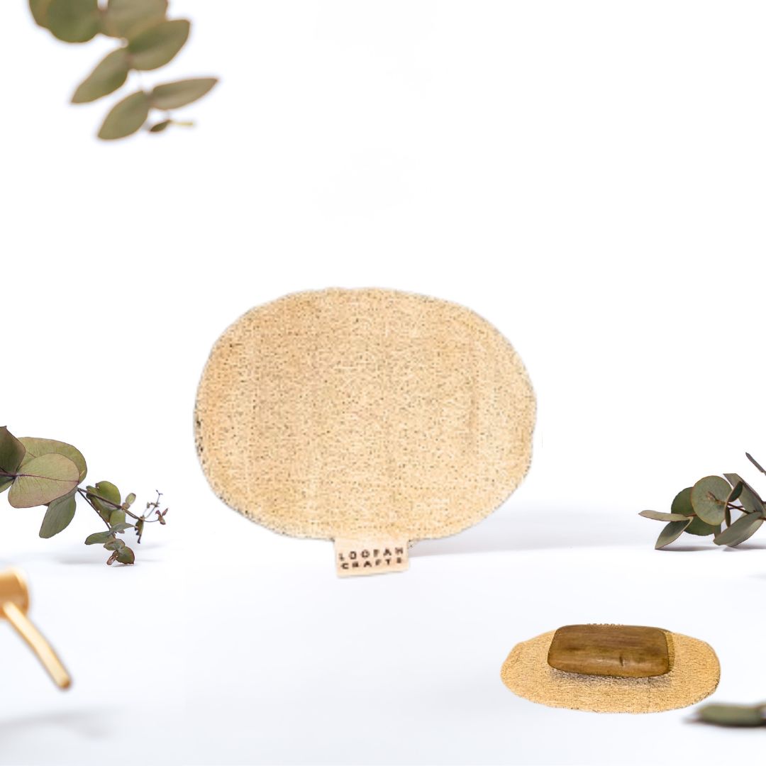 Loofah Soap Dish 2-Pack – Natural Luffa Sponge