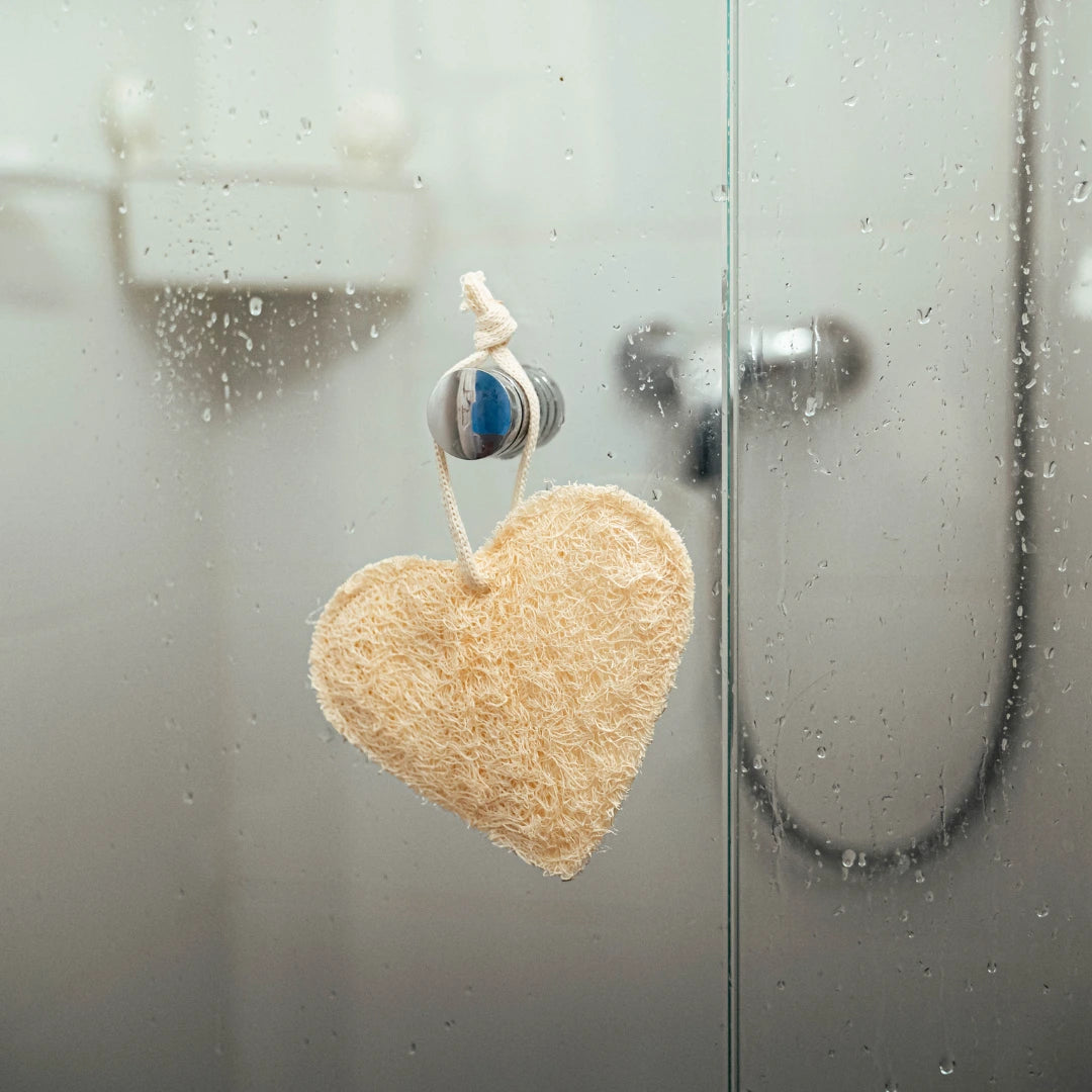 EcoHeart - Loofah Schwamm Herzförmig - Luffa Schwamm