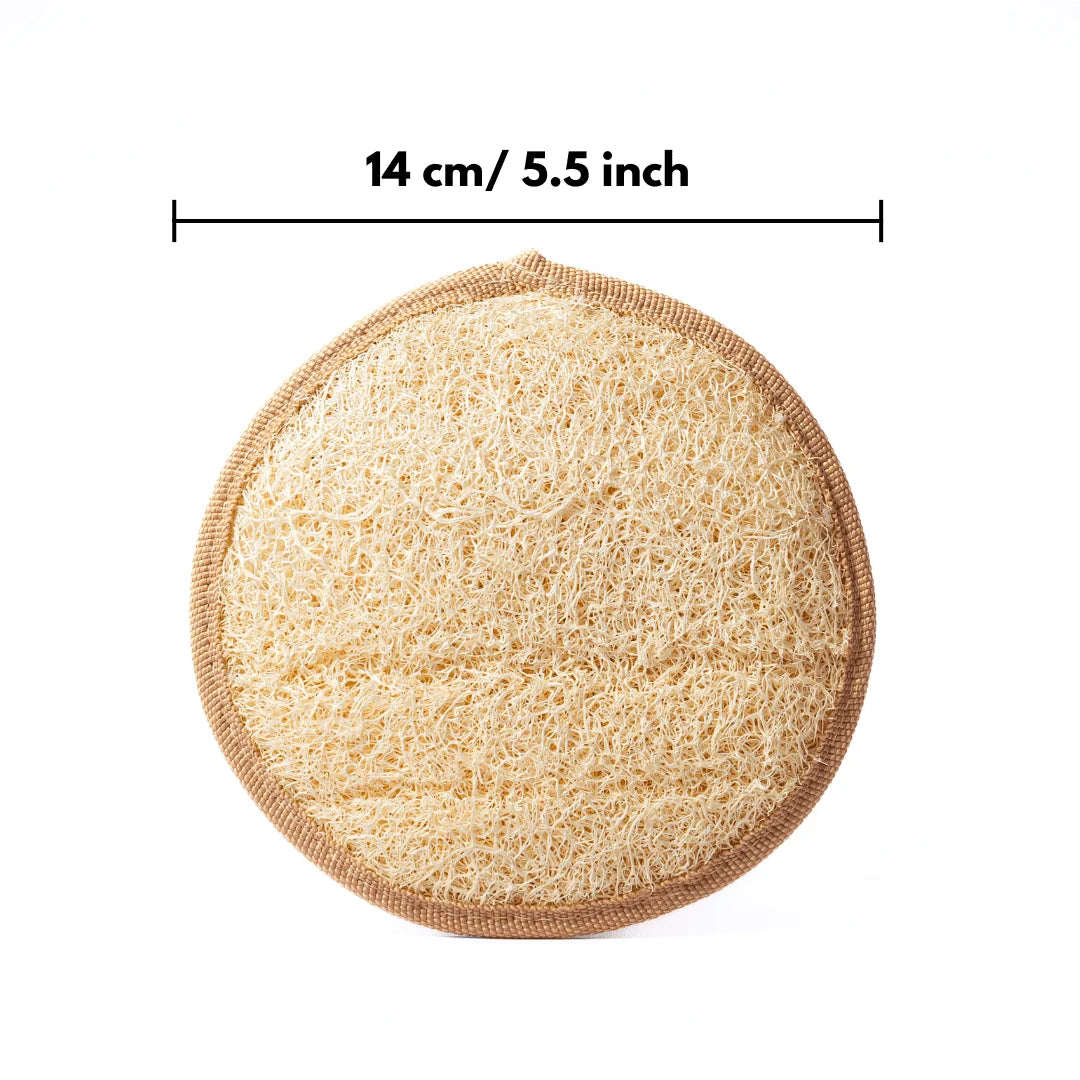 Loofah Körperpad Rund - Luffa Schwamm