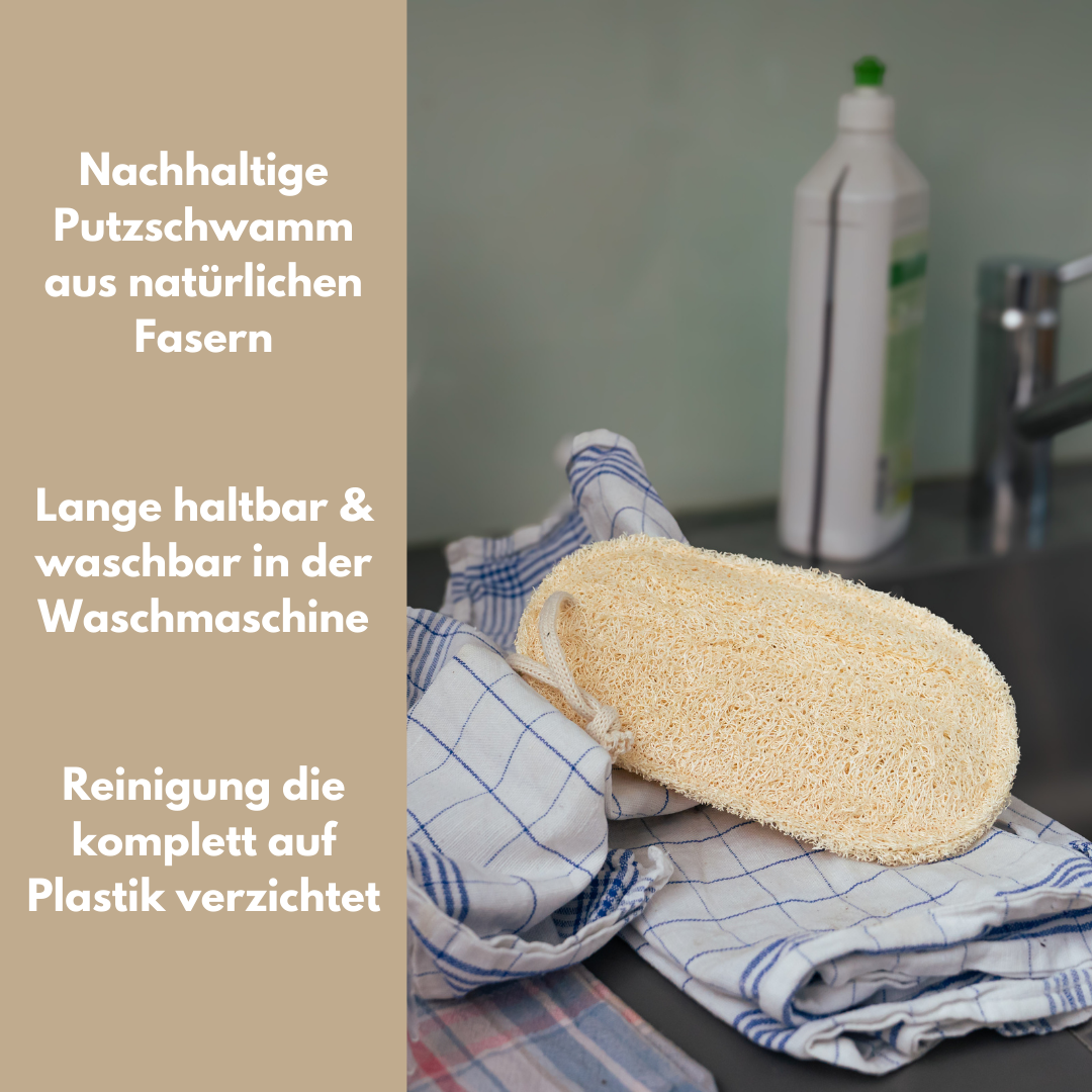 EcoClean - Loofah für den Haushalt - Luffa Schwamm
