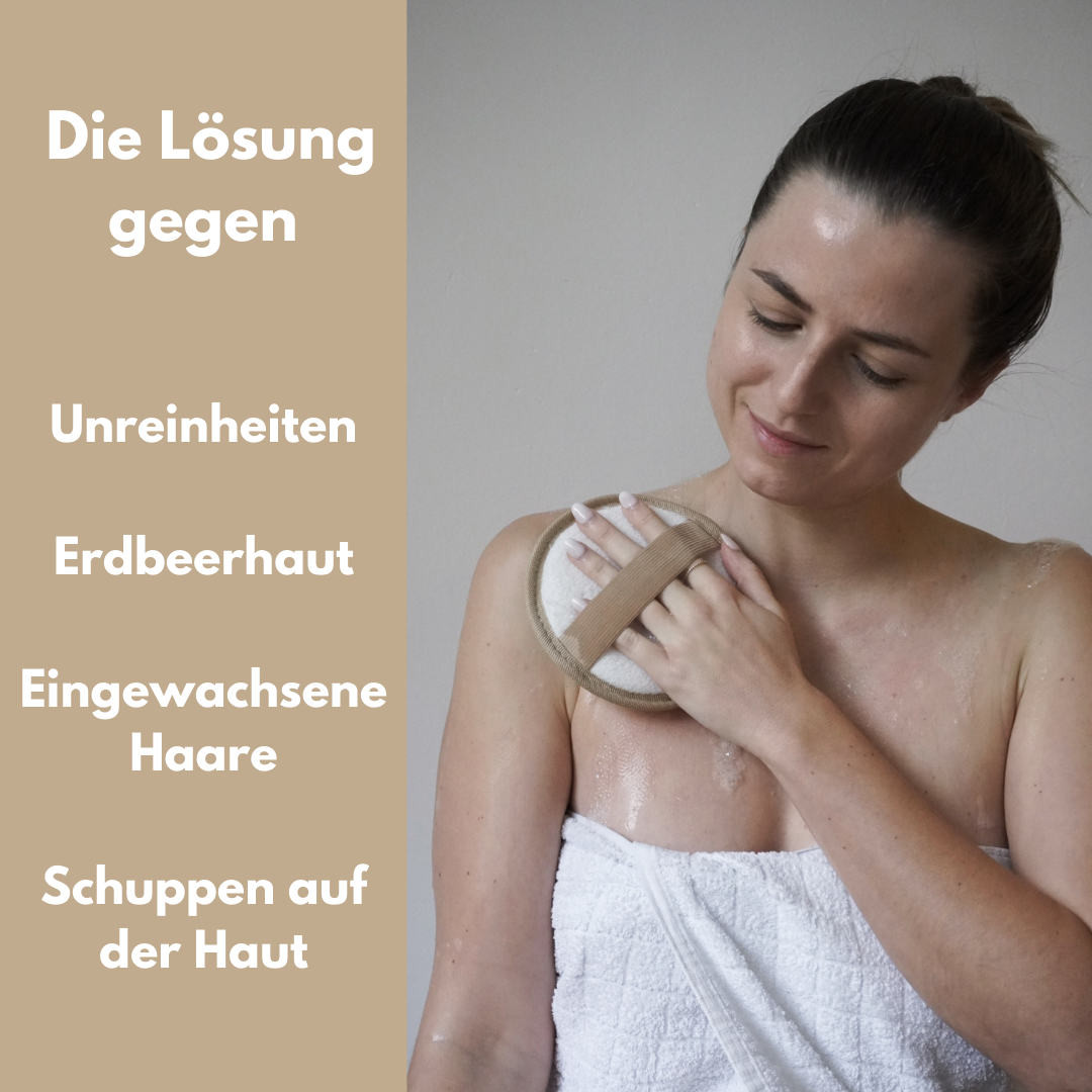 Loofah Körperpad Rund - Luffa Schwamm