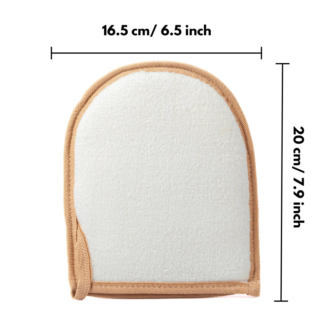 Loofah Glove Loofah/Cotton: Natural Exfoliation & Luxurious Skin Care