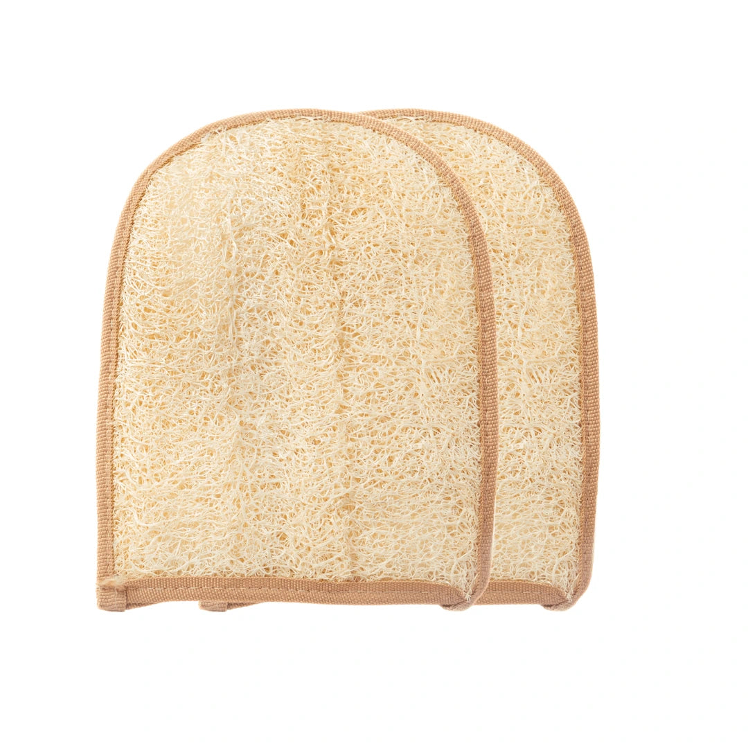 Gant peeling Loofah - double face - éponge luffa
