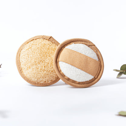 2x Premium Loofah Make Up Removal & Peeling Pads - Luffa Schwamm| Loofah Crafts