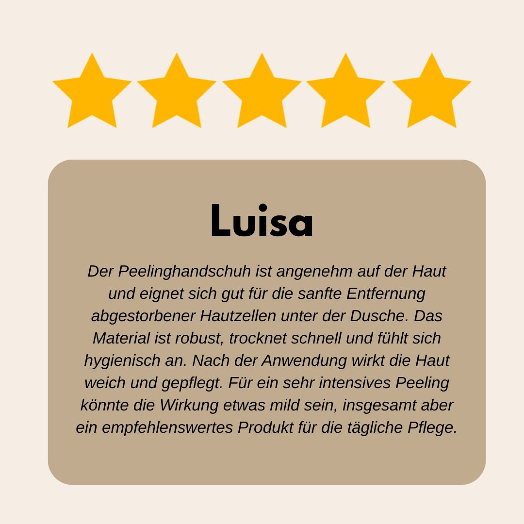 Loofah Peelinghandschuh - Doppelseitig- Luffa Schwamm
