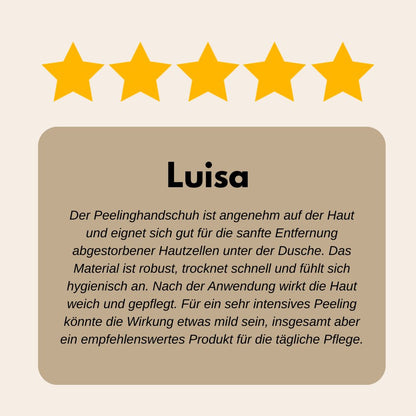 Loofah Peelinghandschuh - Doppelseitig- Luffa Schwamm