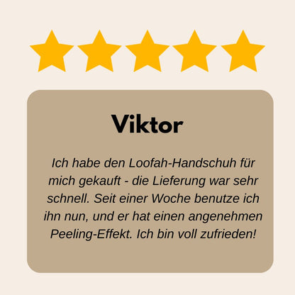 Premium Loofah Peelinghandschuh - Loofah - Luffa Schwamm