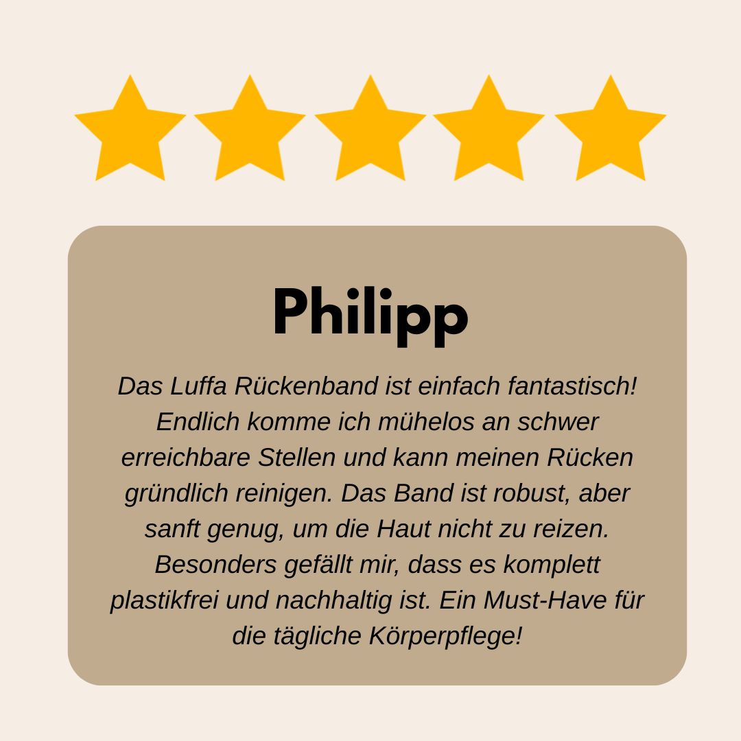 Loofah Peeling Rückenband - Luffa Schwamm