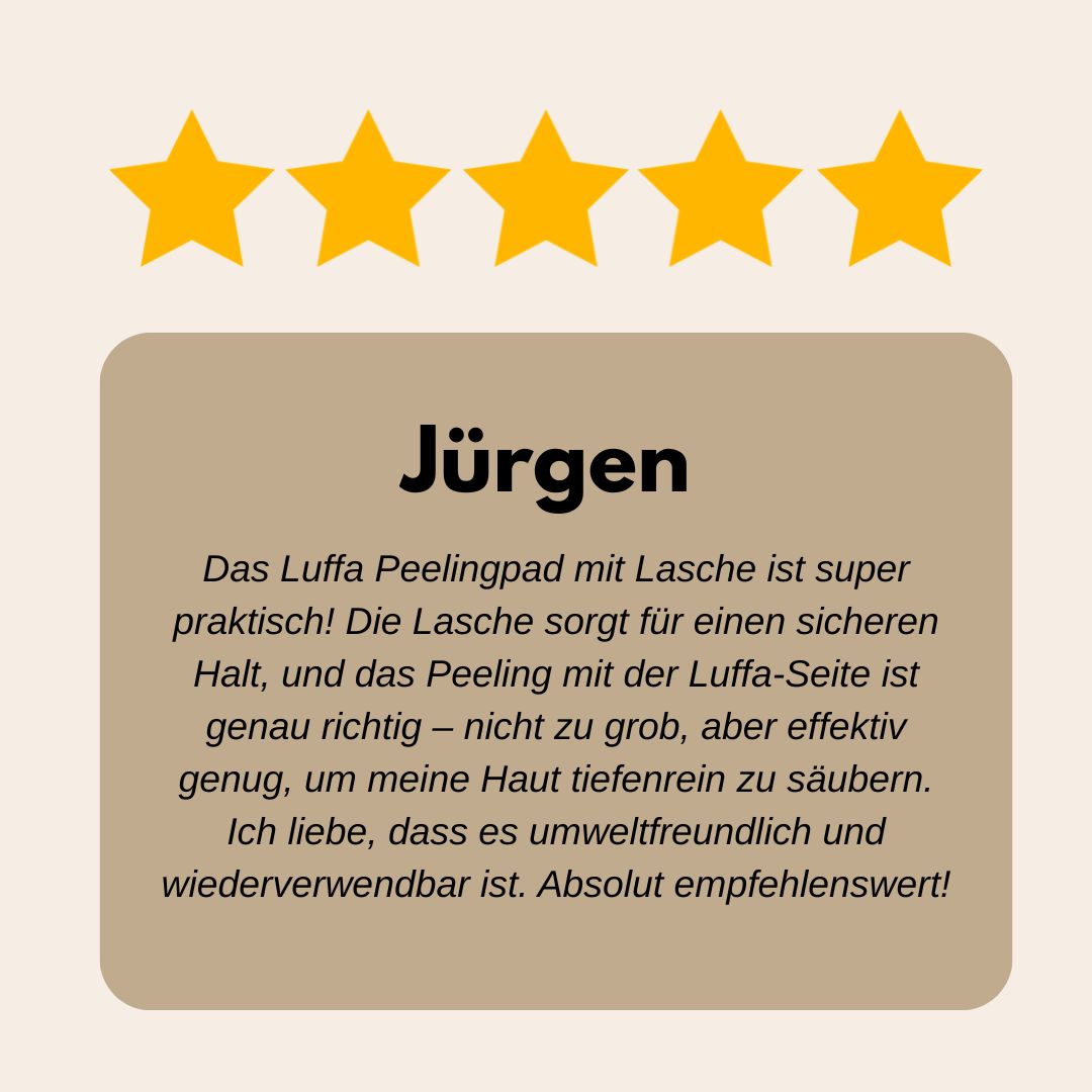 Loofah Körperpad Rund - Luffa Schwamm