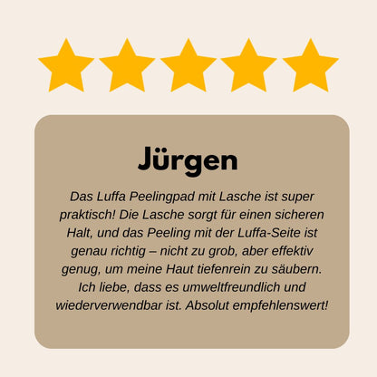 Loofah Körperpad Rund - Luffa Schwamm