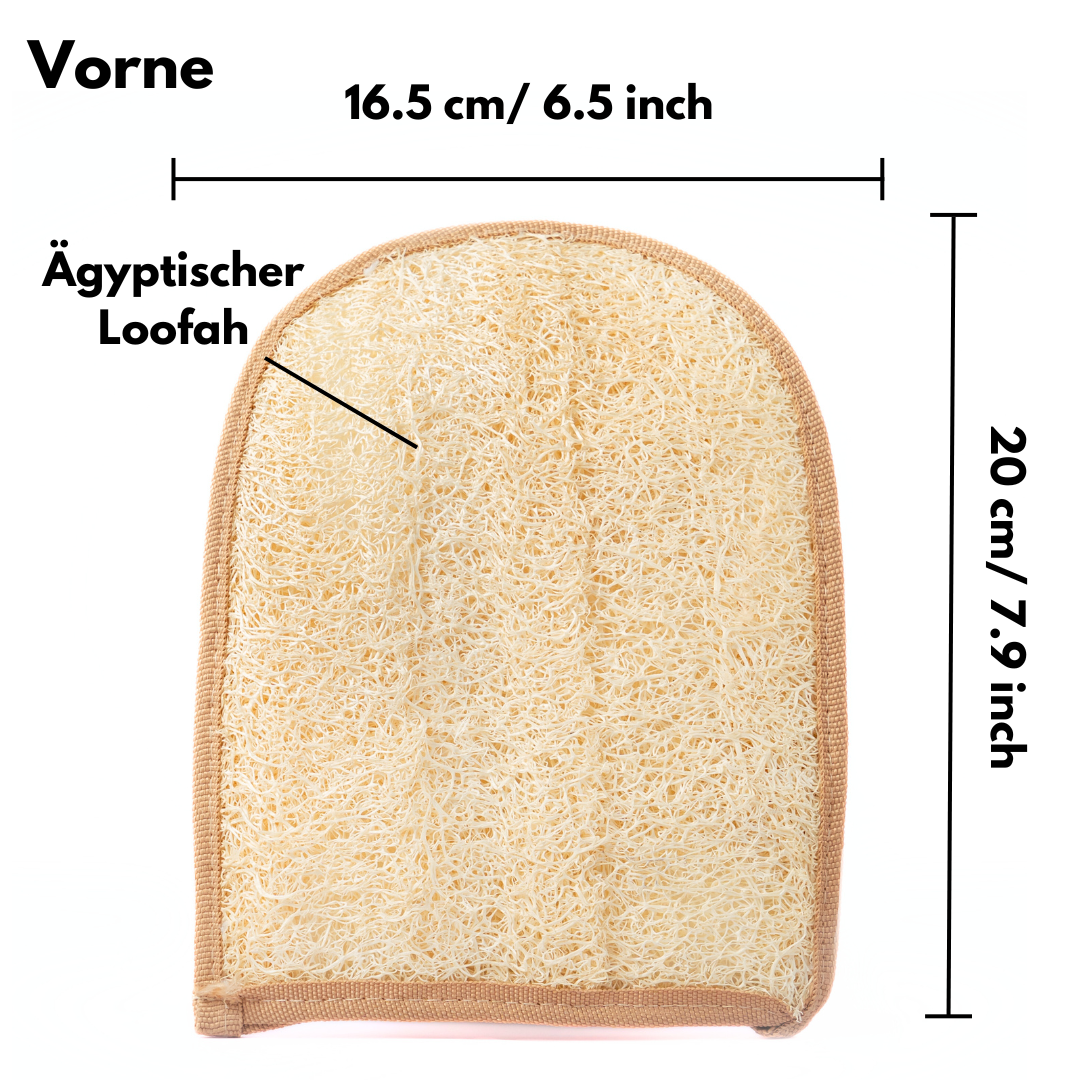 Loofah Peelinghandschuh - Beidseitig - Luffa Schwamm