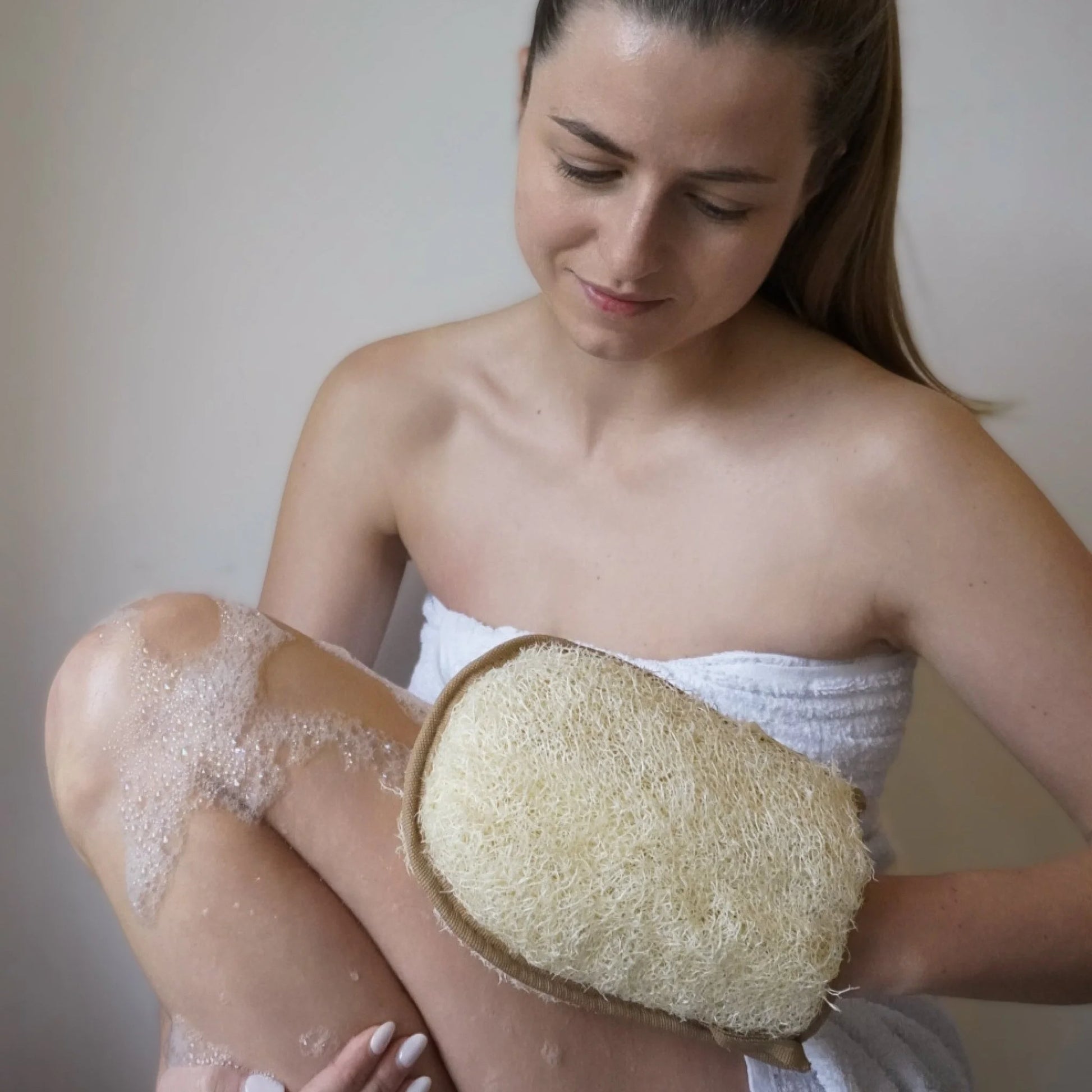 was ist ein luffa handschuh Gant Exfoliant Luffa/Coton Douche – Hammam
