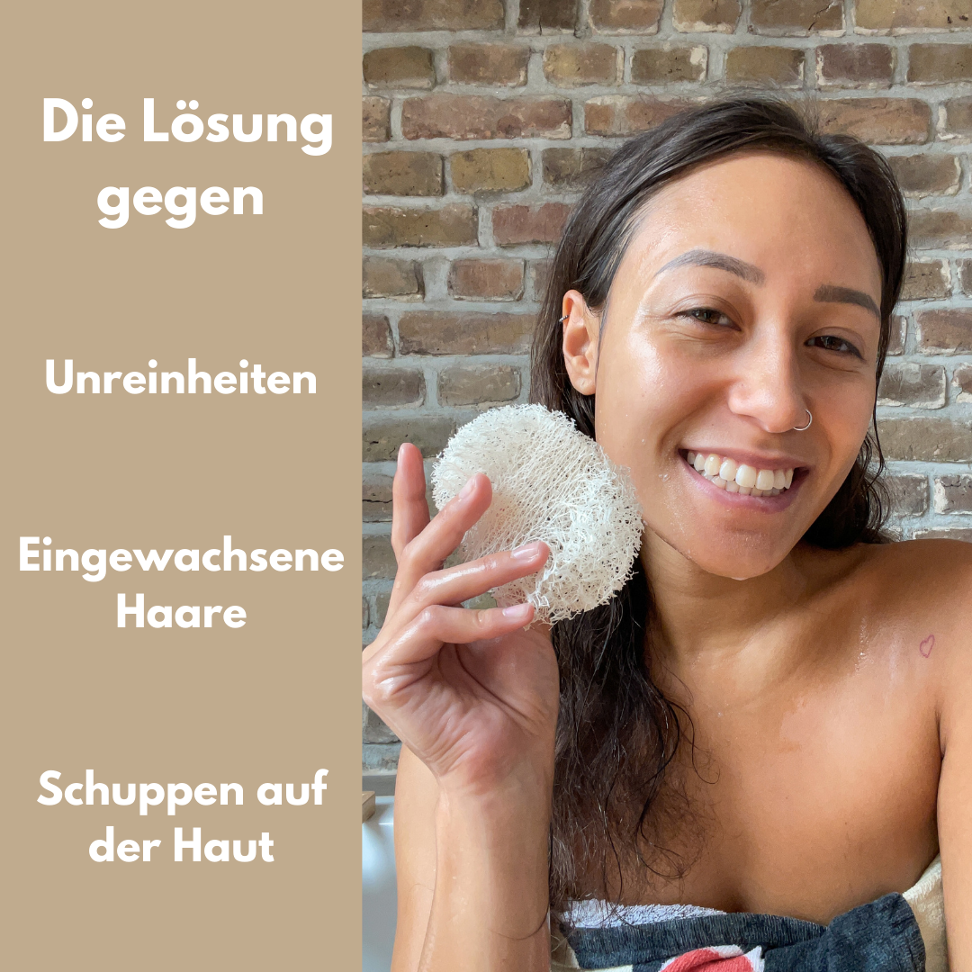 6x Loofah Facial Exfoliating Pads – Natural Exfoliation for Your Skincare