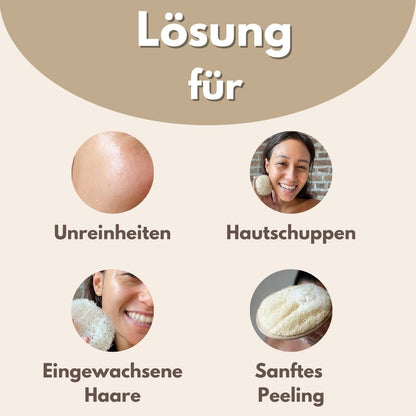 2x Premium Loofah Make-Up Removal & Exfoliating Pads – Natural & Luxurious Skincare