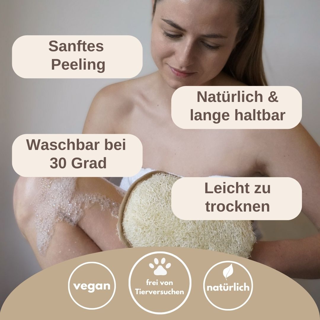 luffa handschuhe Loofah Peelinghandschuh Dusche - Luffa kaufen